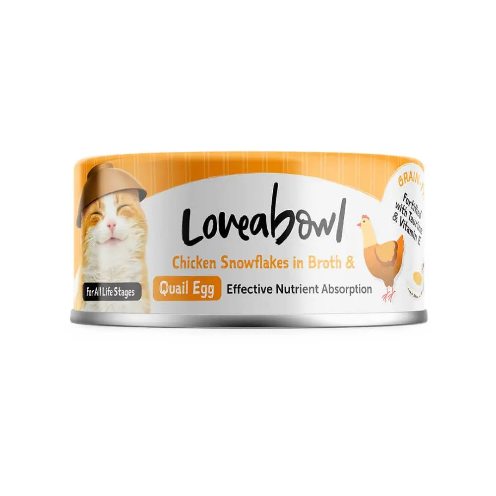Loveabowl  無穀物肉絲罐- 嫩雞鵪鶉蛋 70g